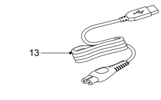 PHILIPS nabíjací USB A kábel pre S7886, QP4631/65