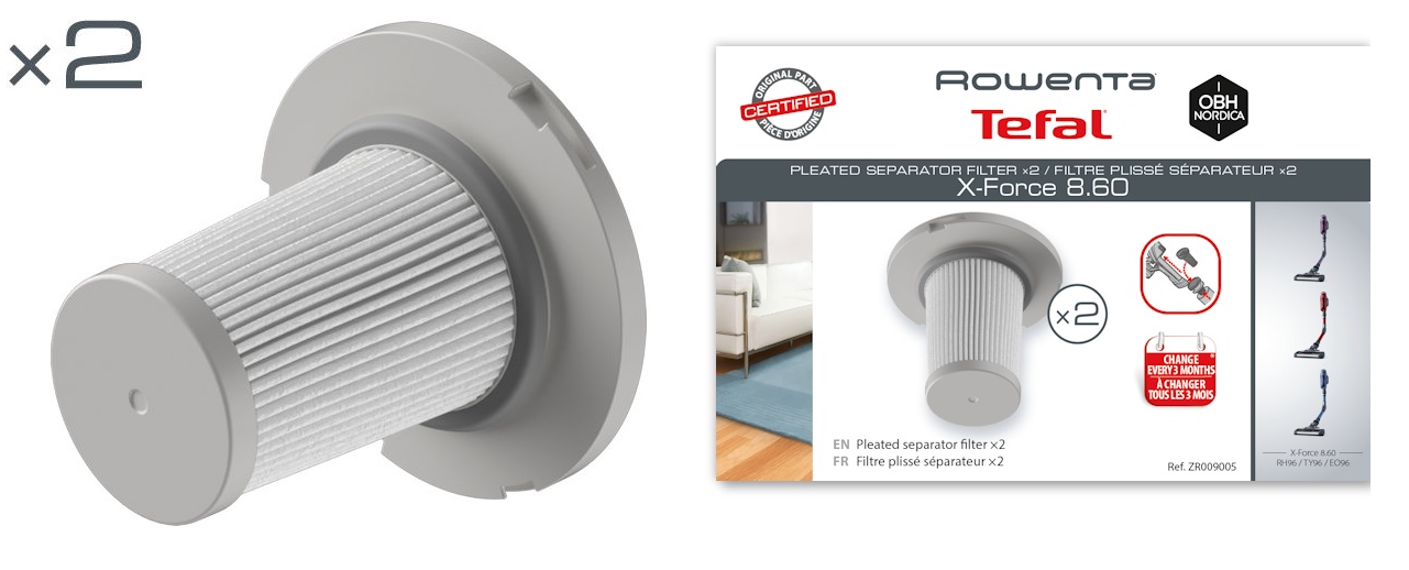 ROWENTA motorový filter ZR009005 pre GZ3038WO, GZ3039WO, RH68.., RH96.. XFORCE FLEX 8.60