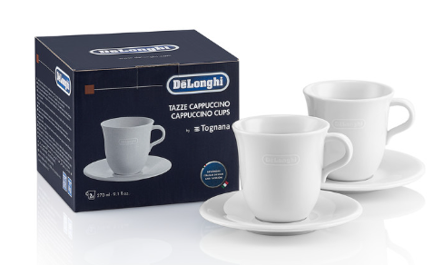 DELONGHI porcelánové šálky na cappuccino