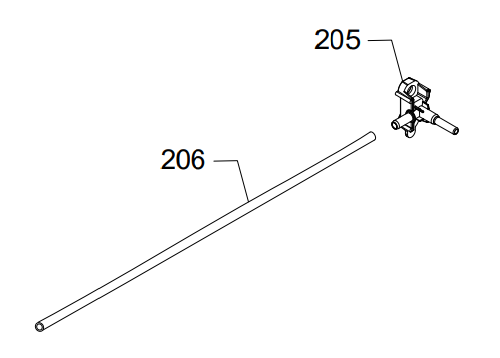 SAECO silikónová hadička 4 /  6,5 mm x 260 mm pre SM658..