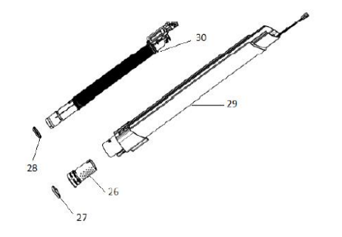 ELECTROLUX spojovací diel hadica- hubica pre PF91-4xx PURE F9