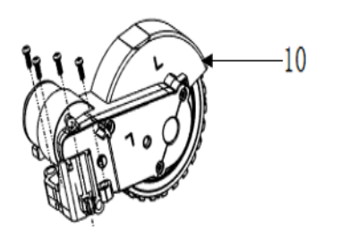 PHILIPS koleso pravé pre XU3000/01, XU3100/01